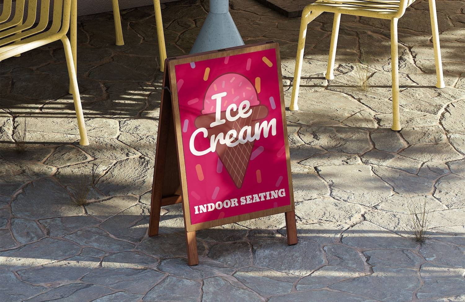Ice Cream Board Mockup