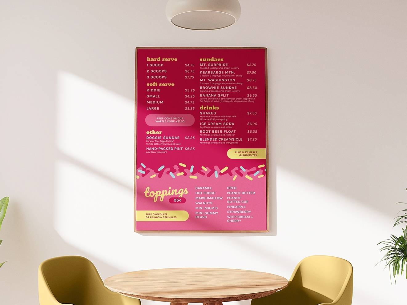 Menu Board Mockup4