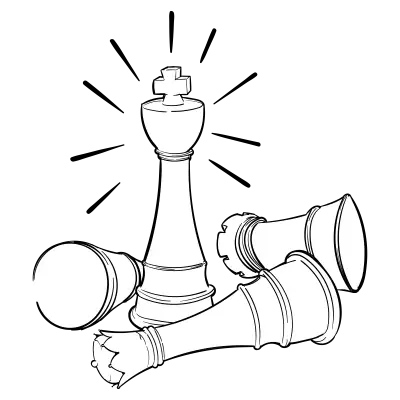 Doodles 0020 chess king