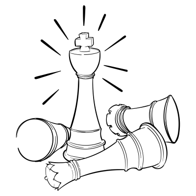Doodles 0020 chess king