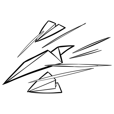 Doodles 0026 paper airplane 01